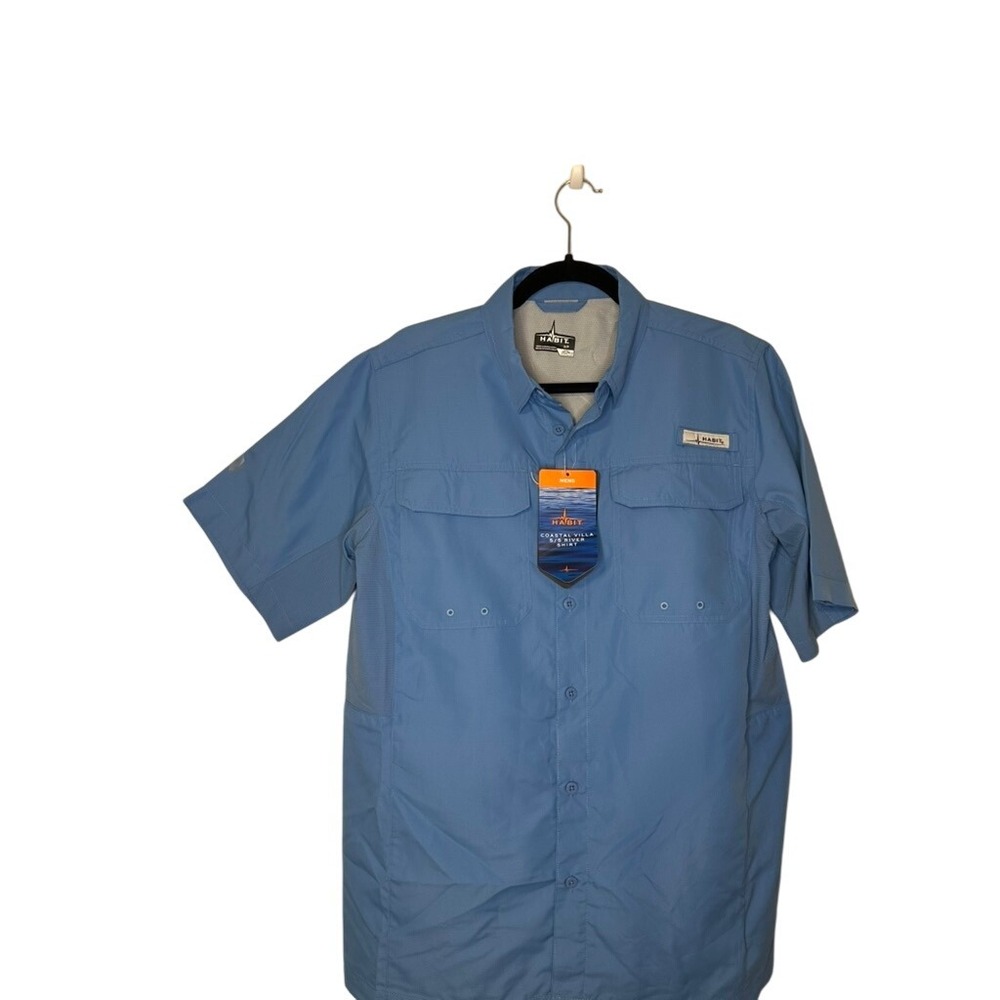 Habit Coastal Villa‎ Mens S/S River Shirt - Fishing, Hiking, Outdoors NWT